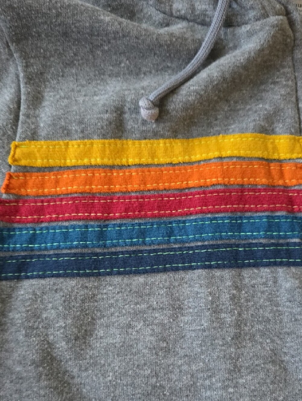 Aviator Nation Gray Zip-Up 5-Stripe Hoodie - Picture 2 of 13